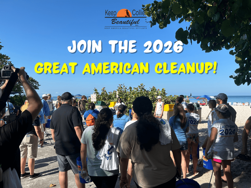 Keep Collier Beautiful Invites Collier County Volunteers to Register for the 2026 Bay Days – Great American Cleanup on March 28th