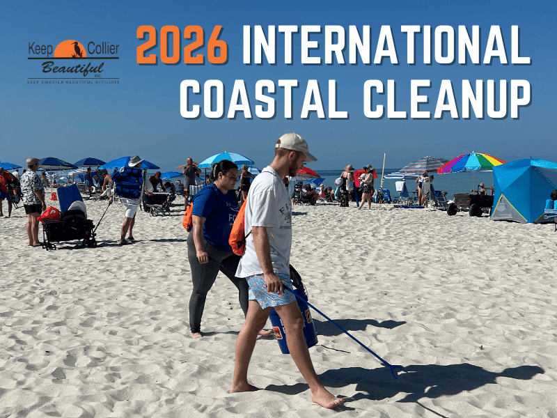 Keep Collier Beautiful Seeks Site Captains and Volunteers for the 2026 International Coastal Cleanup on September 19